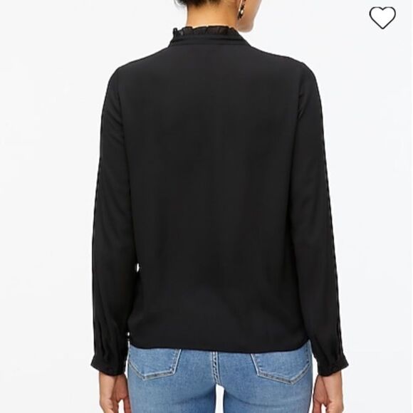 J. Crew Factory Long-sleeve top with ruffles Item BA742* - Picture 2 of 6